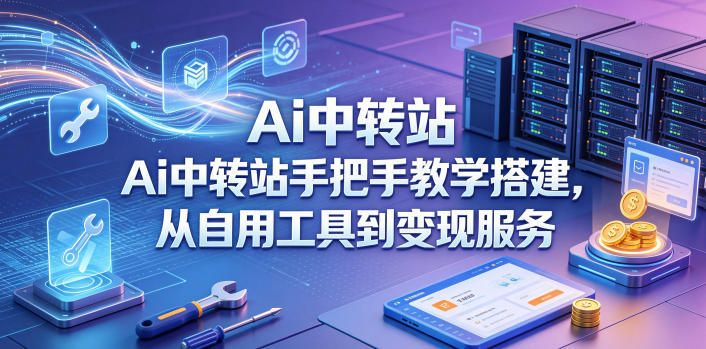 Ai中转站手把手教学搭建,从自用工具到变现服务-网赚副业网