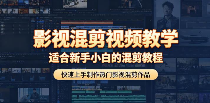 影视混剪视频教学,适合新手小白的混剪教程,快速上手制作热门影视混剪作品-网赚副业网