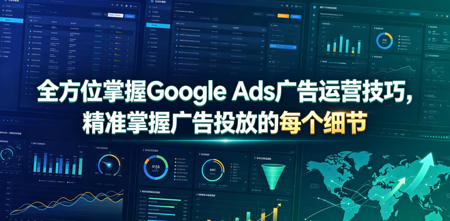 全方位掌握Google Ads广告运营技巧,精准掌握广告投放的每个细节【原创双语字幕】-网赚副业网
