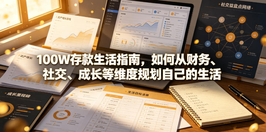 付费文章:100W存款生活指南,如何从财务、社交、成长等维度规划自己的生活-网赚副业网