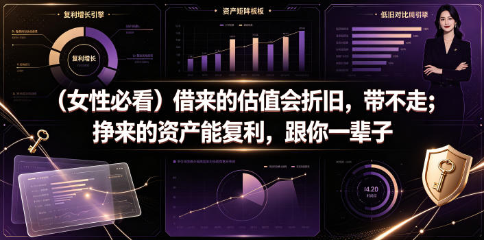 付费文章：（女性必看）借来的估值会折旧，带不走；挣来的资产能复利，跟你一辈子-网赚副业网