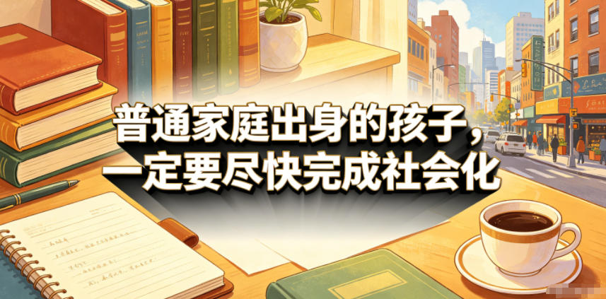 付费文章:普通家庭出身的孩子,一定要尽快完成社会化-网赚副业网