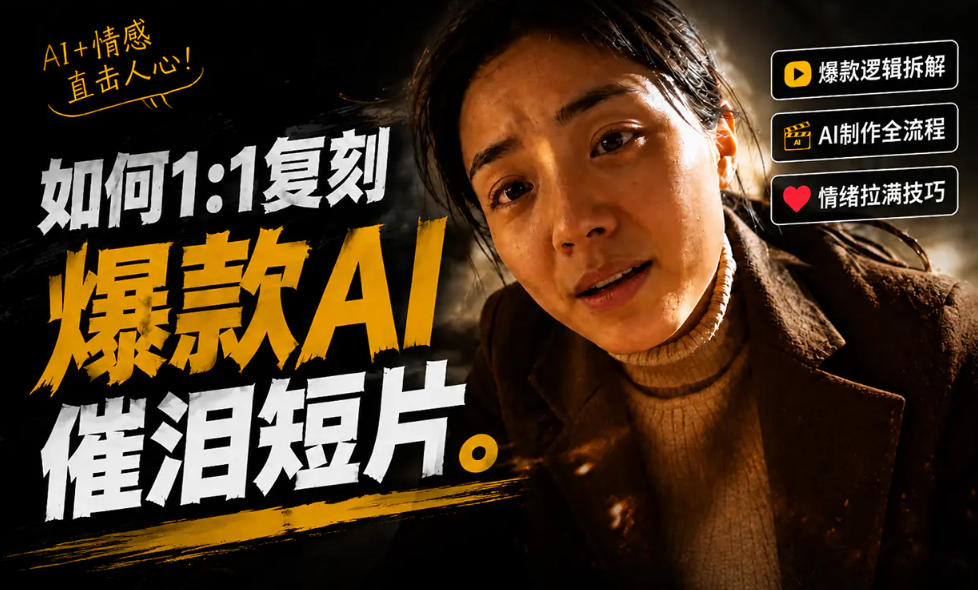 豆包+Gemini生成真人AI短剧-拆解复刻百万爆款第一人称短片,一站式讲透爆款复刻全流程-网赚副业网
