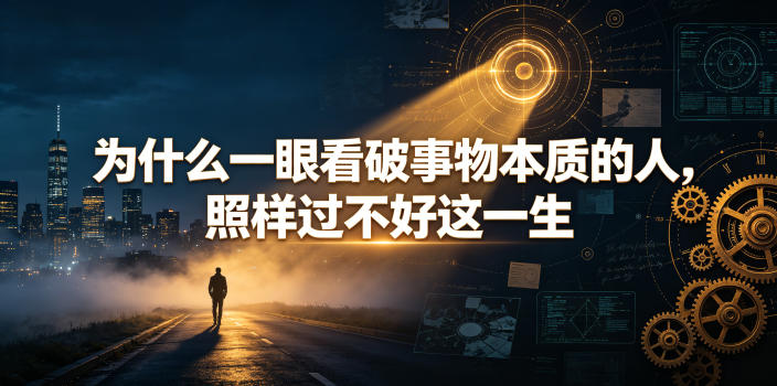 付费文章:为什么一眼看破事物本质的人,照样过不好这一生-网赚副业网