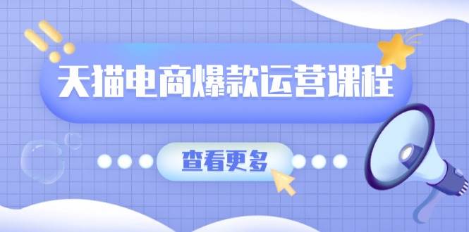 (13910期)天猫电商爆款运营课程,爆款卖点提炼与流量实操,多套模型全面学习-网赚副业网