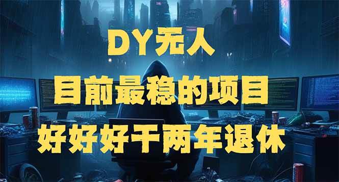 (14263期)DY无人,目前最稳的项目,矩阵放大边旅游边赚钱,好好好干两年退休-网赚副业网