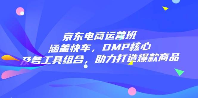 (14131期)京东电商运营班:涵盖快车,DMP核心及各工具组合,助力打造爆款商品-网赚副业网