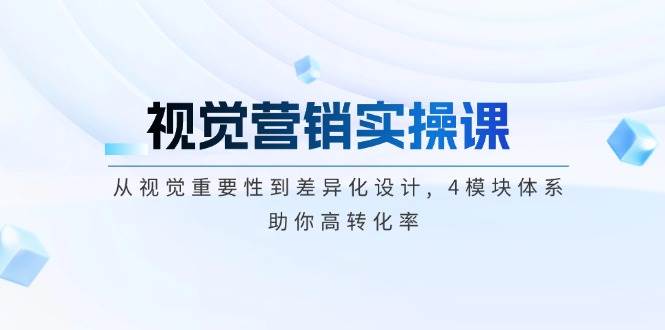 (14146期)视觉营销实操课, 从视觉重要性到差异化设计, 4模块体系, 助你高转化率-网赚副业网
