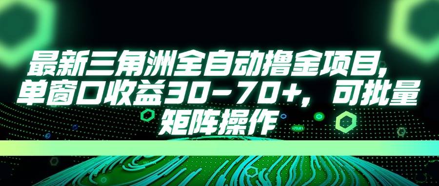 (14191期)最新三角洲全自动撸金项目,单窗口收益30-70+,可批量矩阵操作-网赚副业网