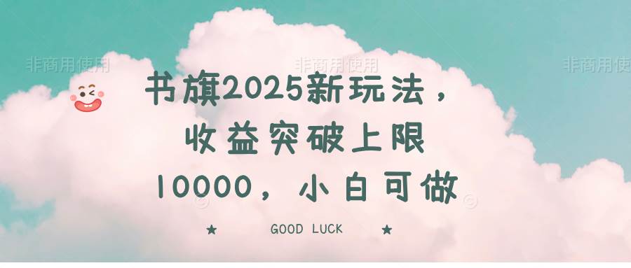 (14519期)书旗2025新玩法,收益突破上限10000,小白可做-网赚副业网