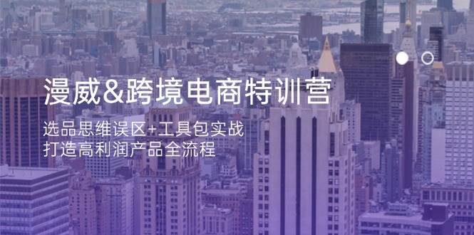(14295期)漫威 跨境电商特训营:选品思维误区+工具包实战,打造高利润产品全流程-网赚副业网