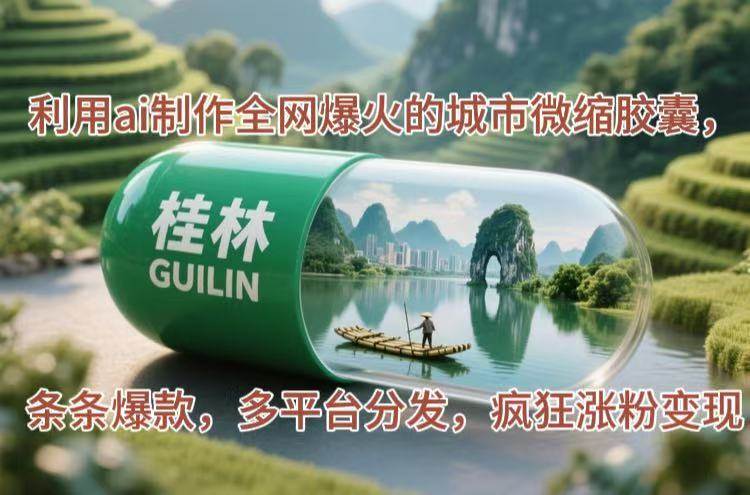 (14704期)利用ai制作全网爆火的城市微缩胶囊,条条爆款,多平台分发,疯狂涨粉变现-网赚副业网