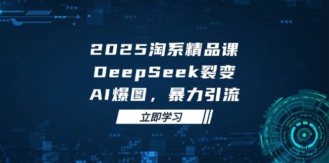 (14639期)2025 淘系精品课,DeepSeek 裂变,AI 爆图,暴力引流-网赚副业网