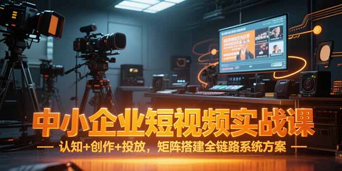 (15249期)中小企业短视频实战课,认知+创作+投放,矩阵搭建全链路系统方案-网赚副业网
