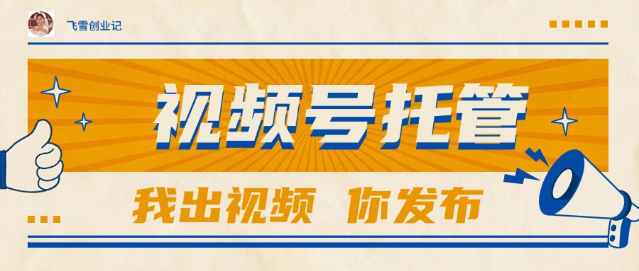(15033期)【视频号托管 】团队提供视频,你出账号,最高躺赚1W+-网赚副业网