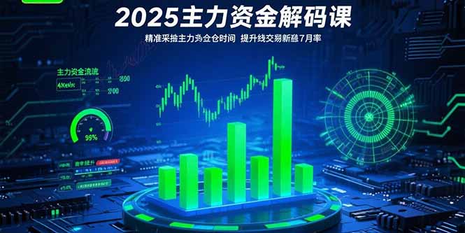 (15511期)2025主力资金解码课:精准捕捉主力建仓时机,提升短线交易胜率(更新7月)-网赚副业网