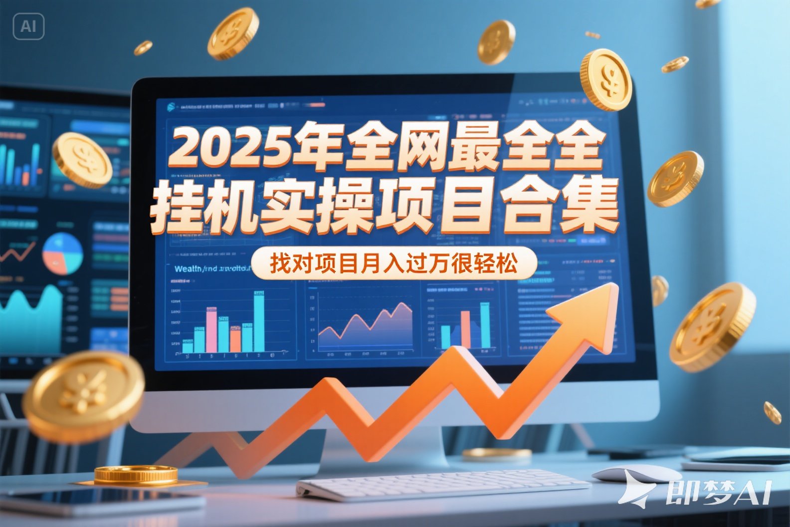 （15303期）2025年挂机实操项目实操演练，挂机类型，AI直播类型，轻资产创业类型...-网赚副业网