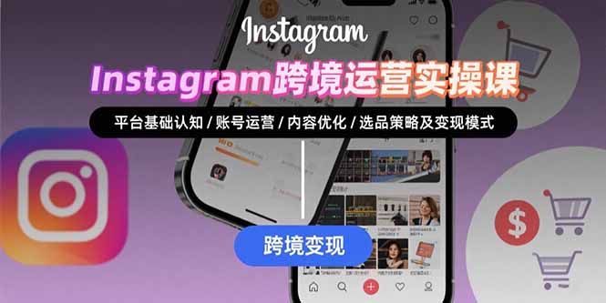 (15644期)Instagram跨境运营实战:平台认知/账号运营/内容优化/选品策略及变现模式-网赚副业网