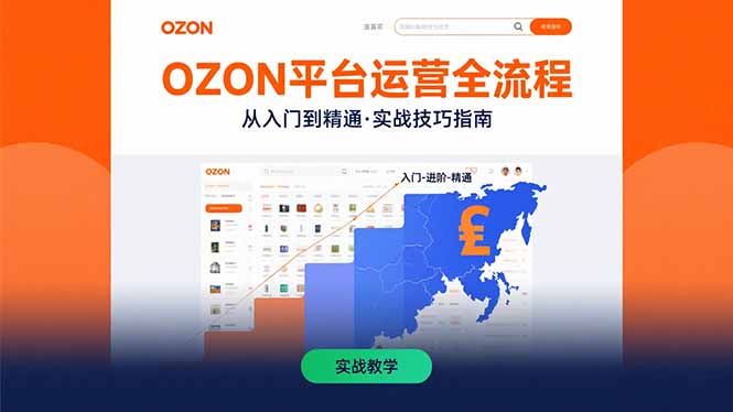 (15648期)OZON平台运营全流程:快速掌握OZON从入门到精通的实战技巧-网赚副业网