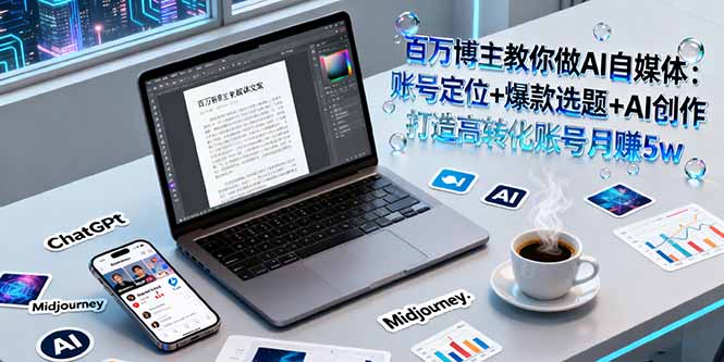(16131期)百万博主教你做AI自媒体:账号定位+爆款选题+AI创作 打造高转化账号月赚5w-网赚副业网