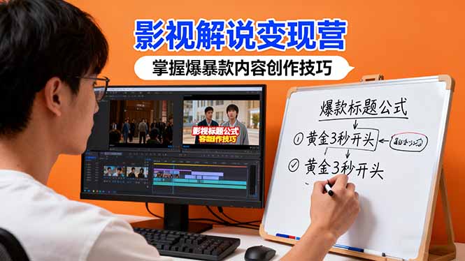 (16348期)影视解说变现营:通过30+实战案例爆款内容创作技巧,掌握影视解说盈利密码-网赚副业网
