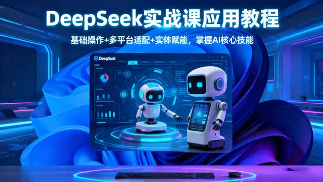 (16391期)DeepSeek实战课应用教程、基础操作+多平台适配+实体赋能,掌握AI核心技能-网赚副业网