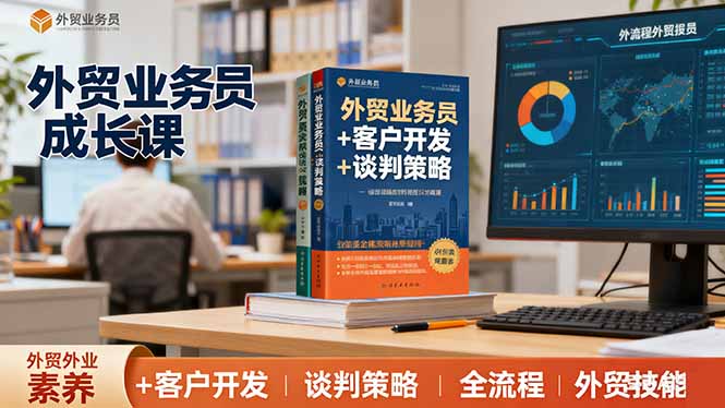 (16250期)外贸业务员成长课:职业素养+客户开发+谈判策略、掌握全流程外贸技能-网赚副业网