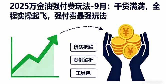 (16202期)2025万金油强付费玩法-9月:干货满满,全程实操起飞,强付费最强玩法-网赚副业网