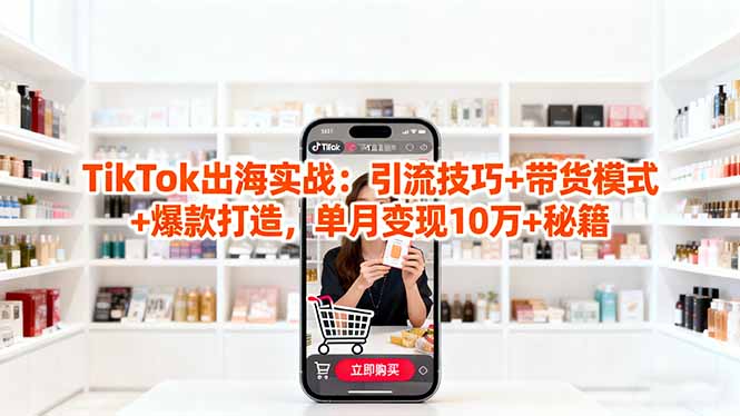 (16358期)「TikTok出海实战」引流技巧+带货模式+爆款打造,单月变现10万+秘籍-网赚副业网