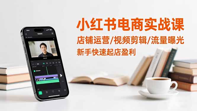 (16536期)小红书电商实战课:店铺运营/视频剪辑/流量曝光,新手快速起店盈利-网赚副业网