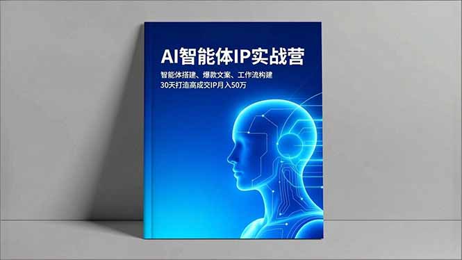 (16689期)AI智能体IP实战营,智能体搭建、爆款文案、工作流构建,30天打造高成交IP月入50万-网赚副业网