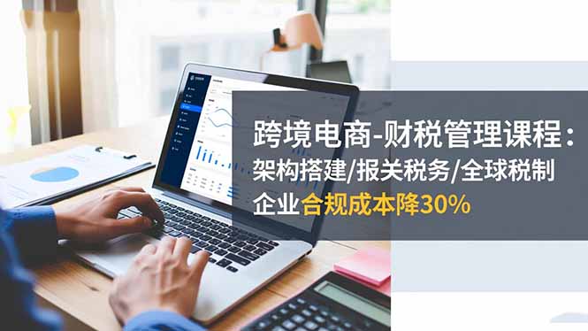 (16509期)跨境电商-财税管理课程:架构搭建/报关税务/全球税制,企业合规成本降30%-网赚副业网