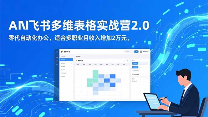 （16587期）AI+飞书多维表格实战营2.0：零代码自动化办公，适合多职业月收入增加2万元-网赚副业网