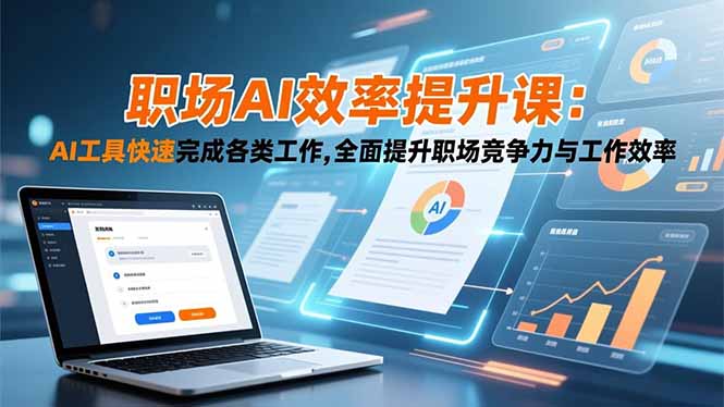 (16598期)职场AI效率提升课:AI工具快速完成各类工作,全面提升职场竞争力与工作效率-网赚副业网