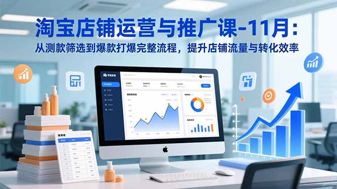 （16714期）淘宝店铺运营与推广课-11月：从测款筛选到爆款打爆完整流程，提升店铺流量与转化效率-网赚副业网