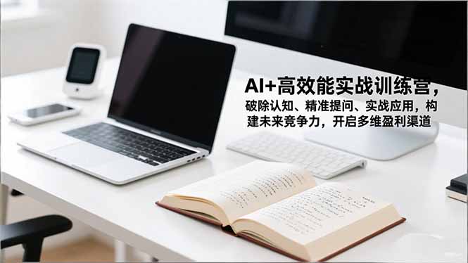 （16635期）AI+高效能实战训练营，破除认知、精准提问、实战应用，构建未来竞争力，开启多维盈利渠道-网赚副业网
