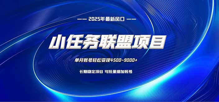 (16521期)小任务联盟项目:一台电脑每天只需10分钟,轻松简单稳定-网赚副业网