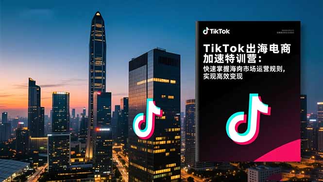 (16535期)TikTok出海电商加速特训营:快速掌握海外市场运营规则,实现高效变现-网赚副业网