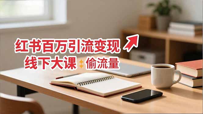 (16661期)小红书百万引流变现-11月线下大课:分享从0到百万引流路径,手把手教偷流量、拿结果-网赚副业网