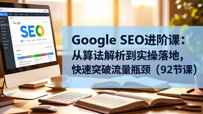 (16576期)Google SEO进阶课:从算法解析到实操落地,快速突破流量瓶颈(92节课)-网赚副业网