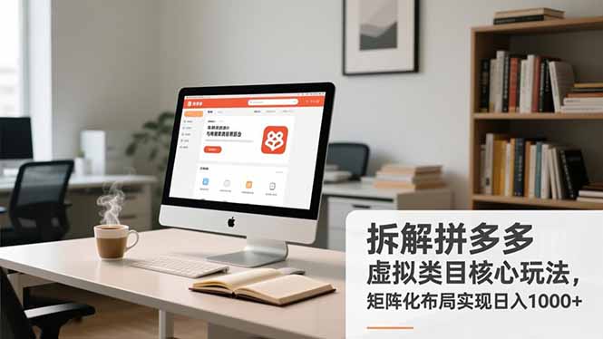 (16906期)拆解拼多多虚拟类目核心玩法,矩阵化布局实现日入1000+-网赚副业网
