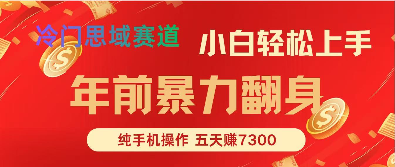 (16881期)年前爆火项目,每单可以赚个300-2000,5天赚了7300-网赚副业网