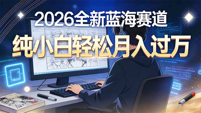 （16781期）2026年全新蓝海赛道，纯小白轻松月入过万-网赚副业网
