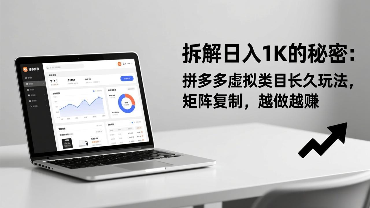 (17247期)拆解日入 1K 的秘密:拼多多虚拟类目长久玩法,矩阵复制,越做越赚-网赚副业网