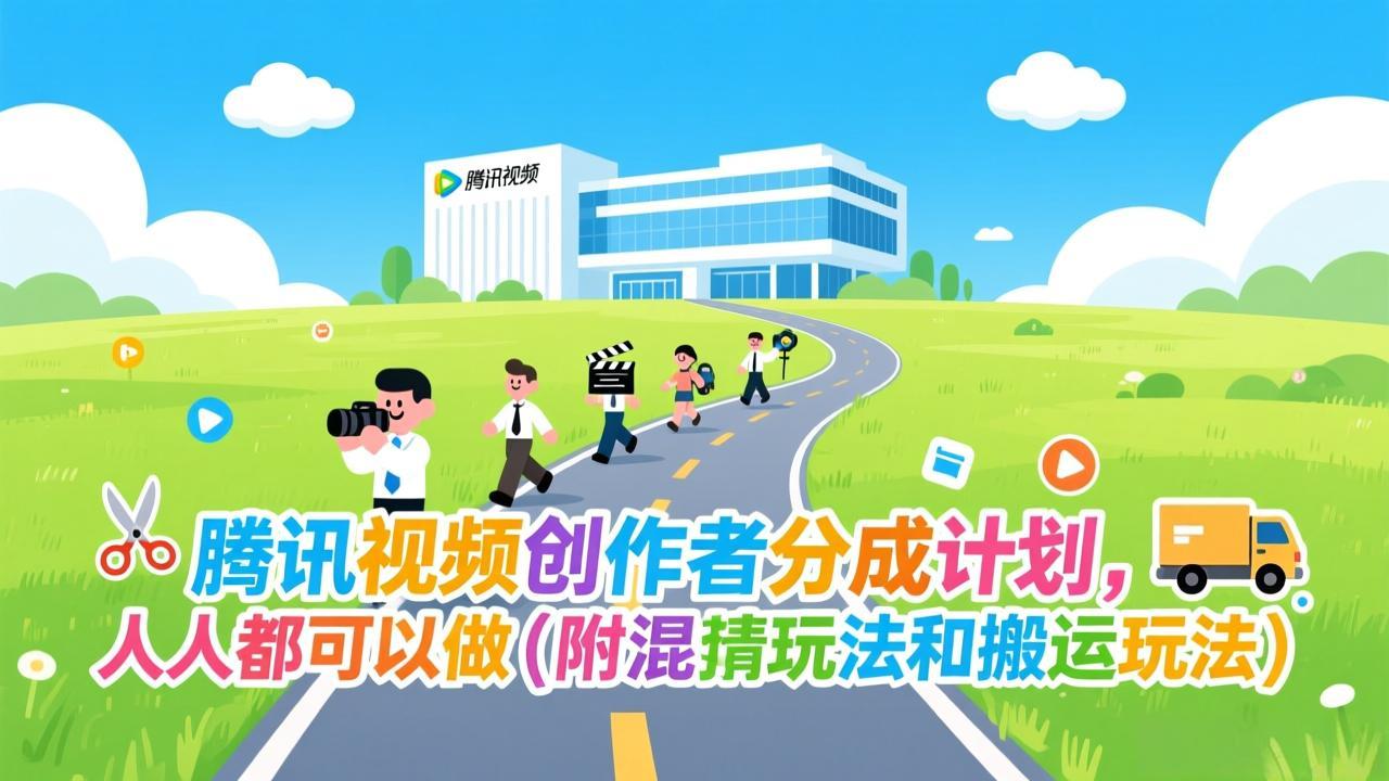 (17137期)腾讯视频创作者分成计划,人人都可以做(附混剪玩法和搬运玩法)-网赚副业网