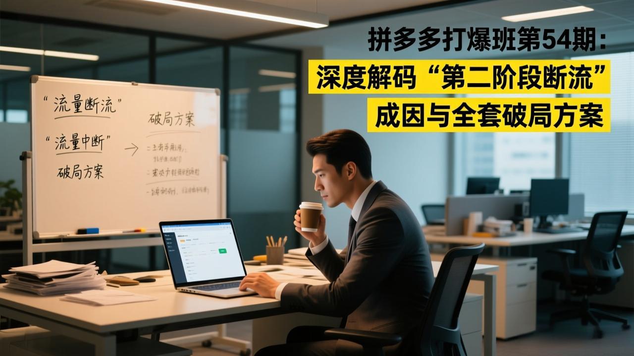(17163期)拼多多打爆班第54期:深度解码“第二阶段断流”成因与全套破局方案-网赚副业网