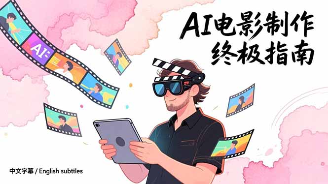 (17130期)AI电影制作终极指南:从创意到成片,系统掌握智能影视全流程实战课(中英字幕)-网赚副业网