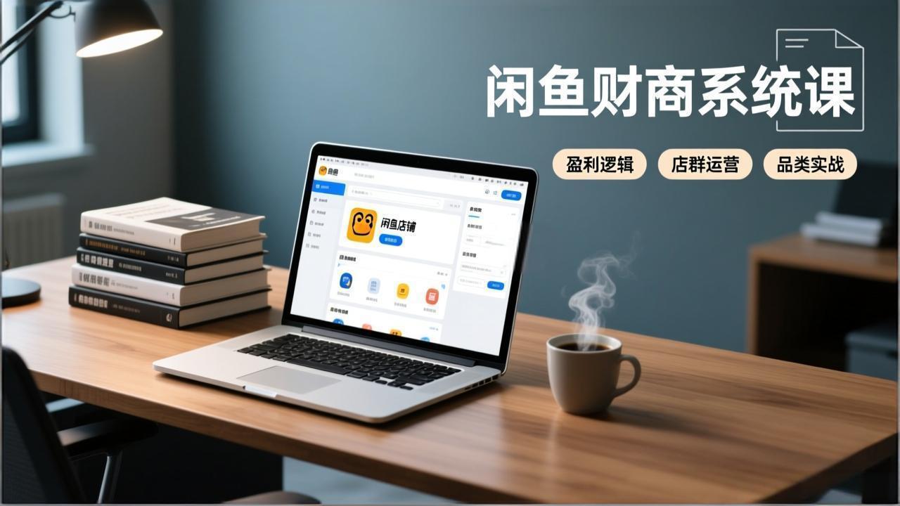 (17193期)闲鱼财商系统课:从盈利逻辑、店群运营到品类实战,实现稳定月入过万-网赚副业网