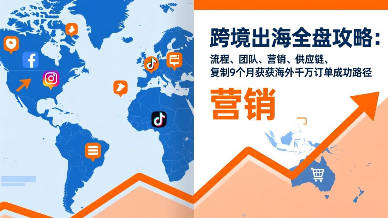 (17099期)跨境出海全盘攻略:流程,团队,营销,供应链,复制9个月斩获海外千万订单成功路径-网赚副业网
