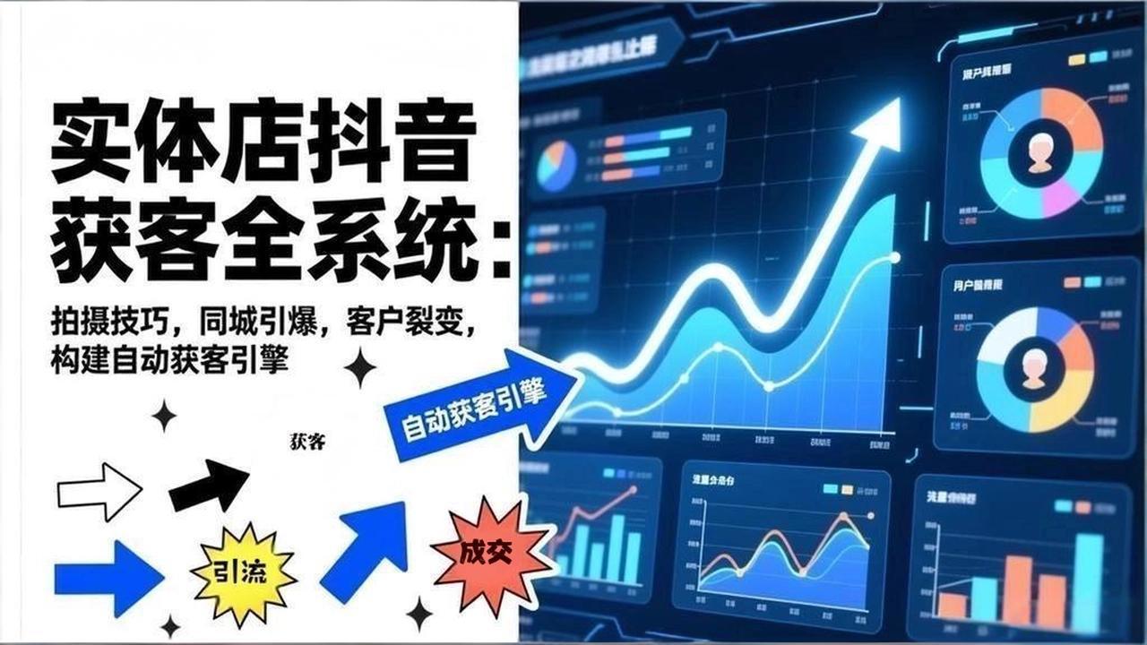 (17090期)2026实体店抖音获客全系统:拍摄技巧,同城引爆,客户裂变,构建自动获客引擎-网赚副业网